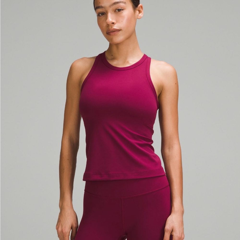 lululemon Align Waist-Length Racerback Tank Top - size 2, color, Deep Luxe